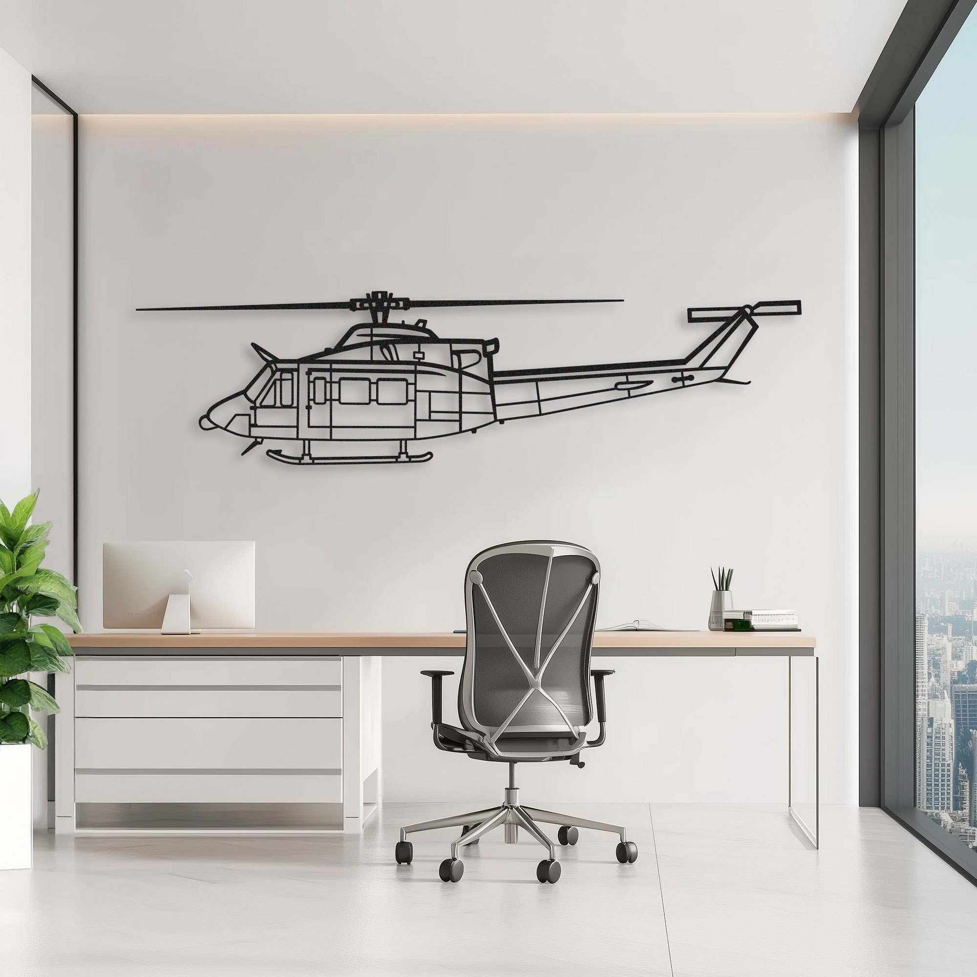Bell 412 Helicopter Wall Art - Image 4