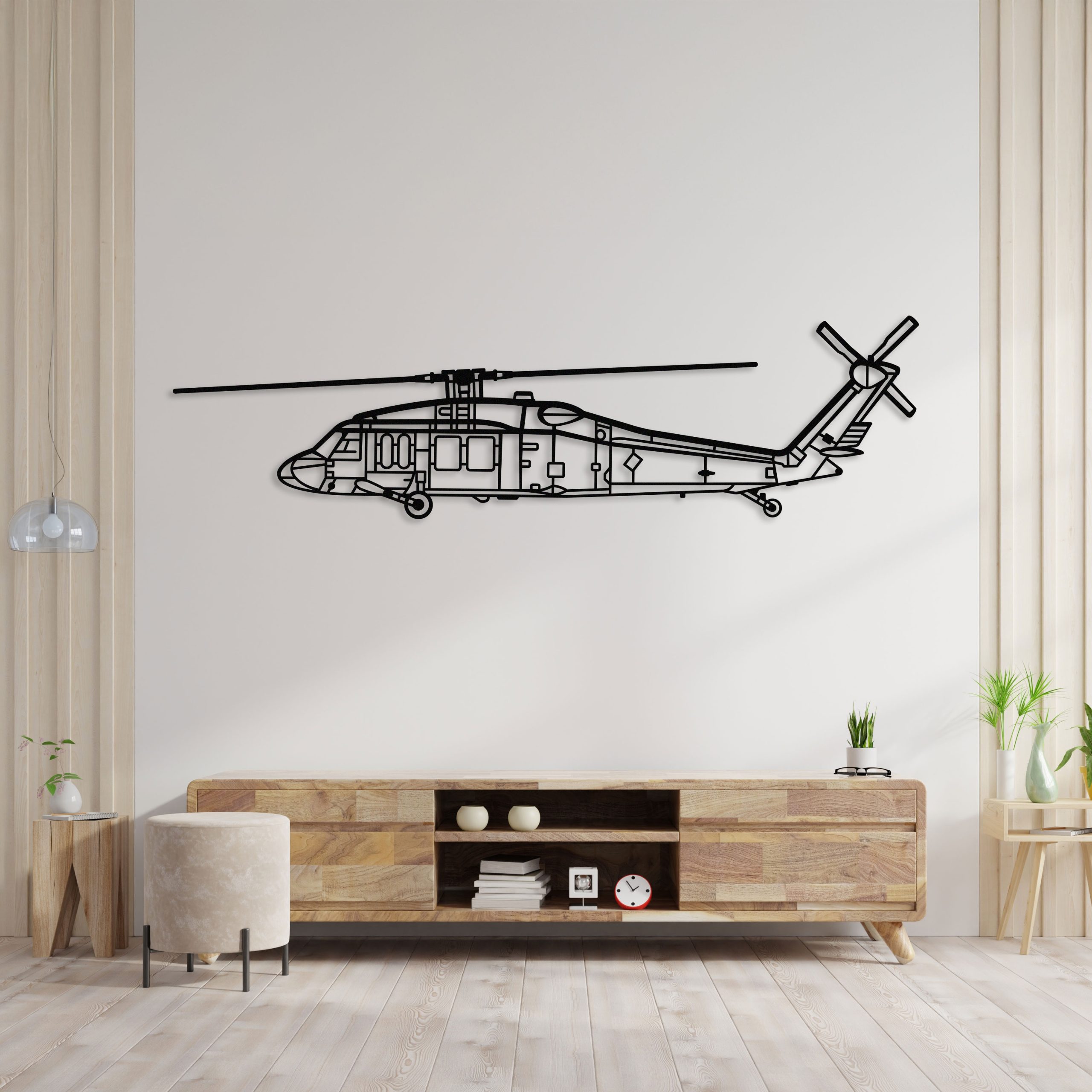 Sikorsky UH-60 Black Hawk Helicopter Wall Art - Image 3